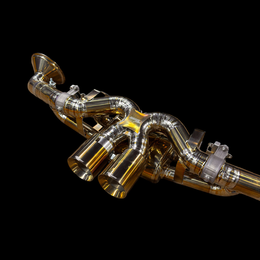 Valved Titanium Exhaust System for Porsche 992 GT3/RS