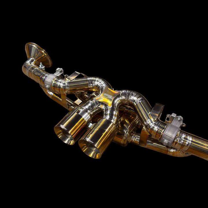 Valved Titanium Exhaust System for Porsche 992 GT3/RS