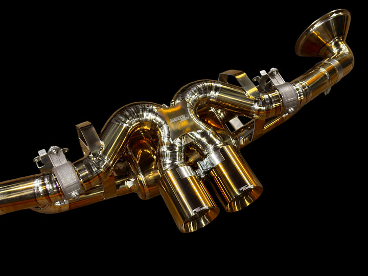 Valved Titanium Exhaust System for Porsche 992 GT3/RS